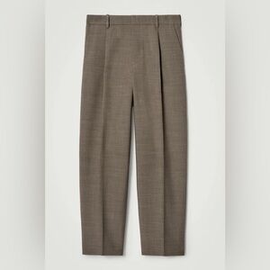 NWOT COS Relaxed Wool-Blend Tapered Trousers Size 34R